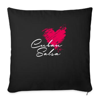 Cuban salsa Salsa Dance - Sofa pillowcase 17,3'' x 17,3'' (45 x 45 cm) - black - Front