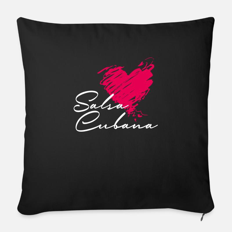 Salsa Cubana Salsa Dance Salsa Musik - Sofakissenbezug 45 x 45 cm - Schwarz