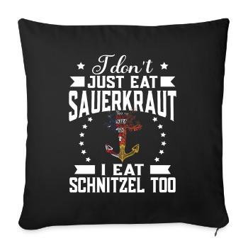 German-Americans - DNA Anchor - Sofa pillowcase 17,3'' x 17,3'' (45 x 45 cm) - black - Front
