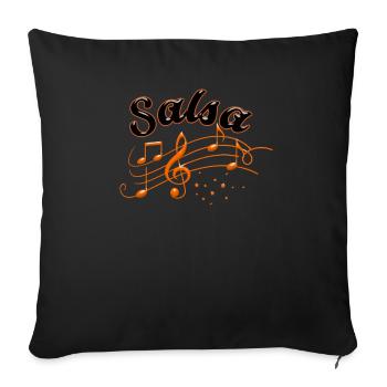 Salsa Dancing Salsa Music - Housse de coussin décorative 45 x 45 cm - noir - Devant