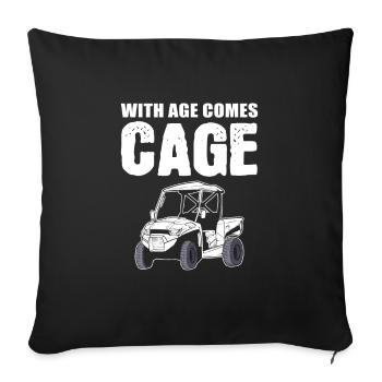 With Age Comes Cage SXS UTV - Sofakissenbezug 45 x 45 cm - Schwarz - Vorne