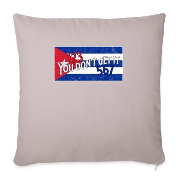Salsa 123 567 Cuba Flag - Sofa pillowcase 17,3'' x 17,3'' (45 x 45 cm) - light taupe - Front