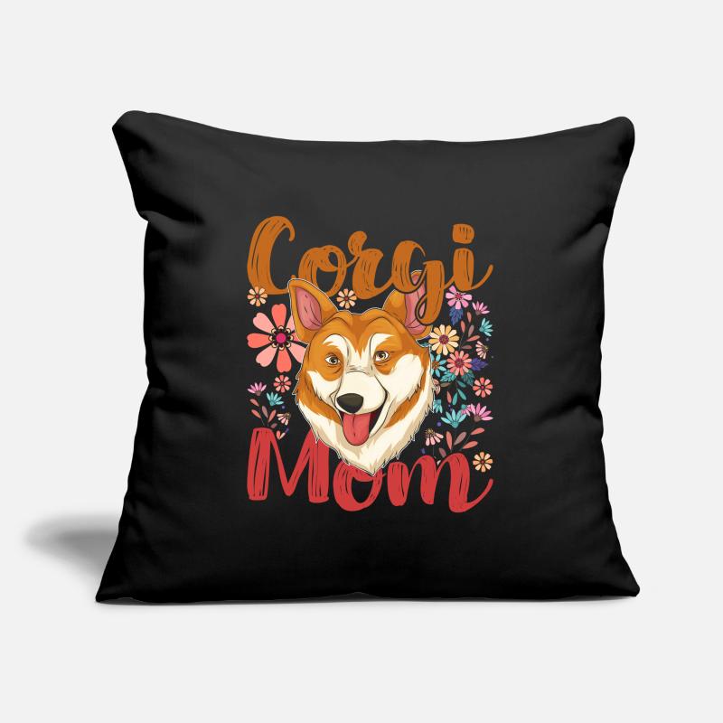 Muttertag Hunde Geschenkidee Mama Welsh Corgi Sofakissenbezug 45 x 45 cm