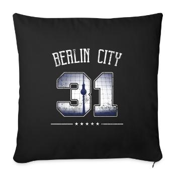 Ne soyez pas un '31 I traître Paragraphe I Berlin Ciry - Housse de coussin décorative 45 x 45 cm - noir - Devant