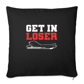 Get In Loser Ambulance Driver EMT - Sofa pillowcase 17,3'' x 17,3'' (45 x 45 cm) - black - Front