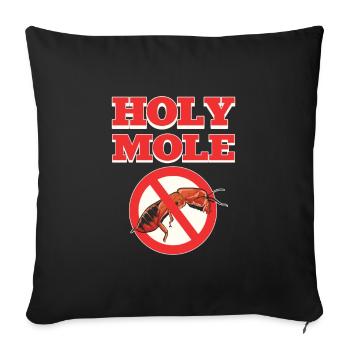 Holy Moles Pest Control Extermination - Housse de coussin décorative 45 x 45 cm - noir - Devant