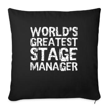Le grand régisseur du monde - Housse de coussin décorative 45 x 45 cm - noir - Devant