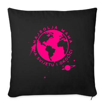 Najbolja mama na Svijetu - Sofakissenbezug 45 x 45 cm - Schwarz - Vorne