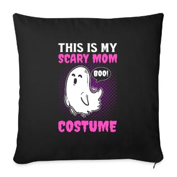 Halloween This Is My Scary Mom Costume Boo - Sofa pillowcase 17,3'' x 17,3'' (45 x 45 cm) - black - Front