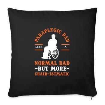 Amputierter Amputation Regierung körperlich - Sofakissenbezug 45 x 45 cm - Schwarz - Vorne