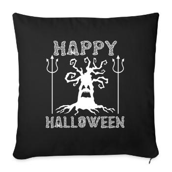 Happy Halloween - jour de Halloween - Housse de coussin décorative 45 x 45 cm - noir - Devant