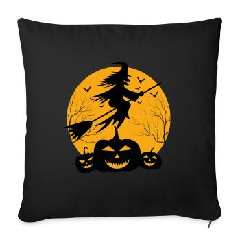 Happy Halloween - jour de Halloween - Housse de coussin décorative 45 x 45 cm - noir - Devant