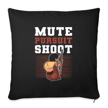 Mute Pursuit Shoot Archery Archer - Sofa pillowcase 17,3'' x 17,3'' (45 x 45 cm) - black - Front