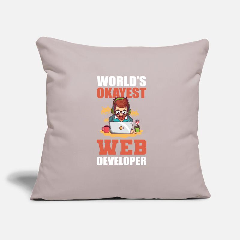 Worlds Okayest Web Developer Programmer Sofakissenbezug 45 x 45 cm