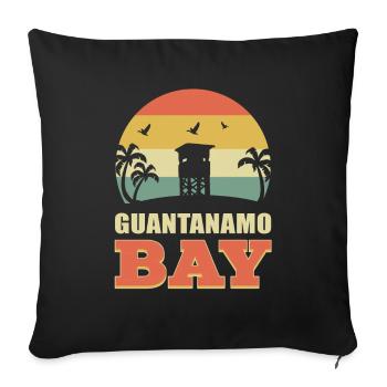 Guantanamo Bay Guantanamo Bay Gtmo Gitmo Nsgb Ma - Housse de coussin décorative 45 x 45 cm - noir - Devant