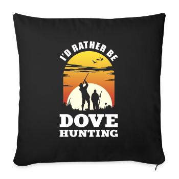 Chasse aux pigeons Chasse aux pigeons Chasseur de pigeons Chasse aux pigeons - Housse de coussin décorative 45 x 45 cm - noir - Devant