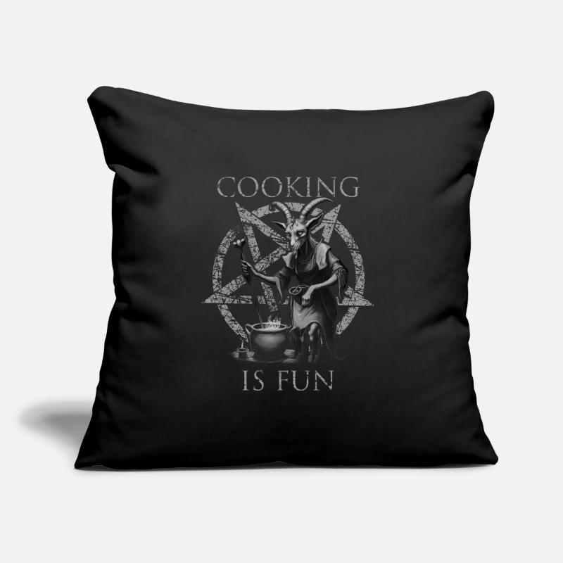 Cooking is Fun Goth Sofakissenbezug 45 x 45 cm