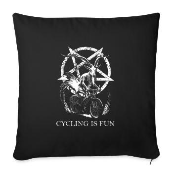 Cooking is Fun Goth - Sofa pillowcase 17,3'' x 17,3'' (45 x 45 cm) - black - Front