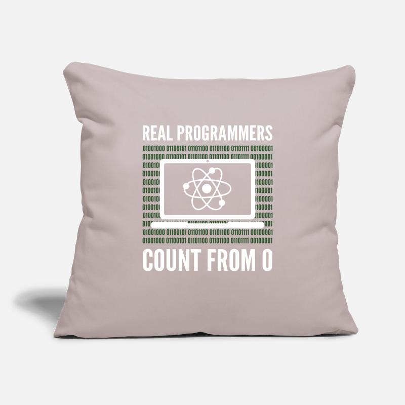 Real Programmers Count From 0 Programming Sofakissenbezug 45 x 45 cm