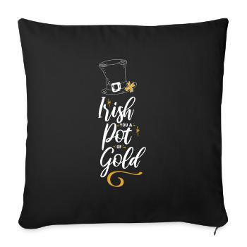 La gueule de bois irlandaise d’aujourd’hui demain - Housse de coussin décorative 45 x 45 cm - noir - Devant