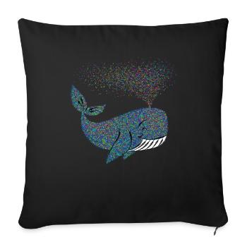 Fastnacht - Karneval - Karnewal - Wortspiel - Sofa pillowcase 17,3'' x 17,3'' (45 x 45 cm) - black - Front