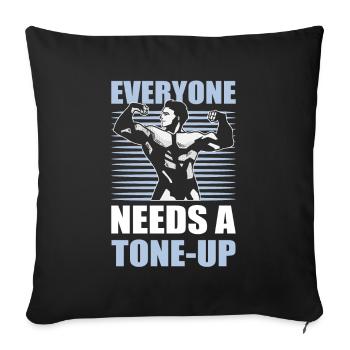 Aerobics Instructor Fitness Coach - Sofa pillowcase 17,3'' x 17,3'' (45 x 45 cm) - black - Front
