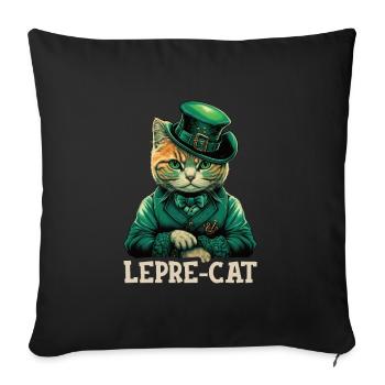 Lepre-Cat St. Patty - Housse de coussin décorative 45 x 45 cm - noir - Devant