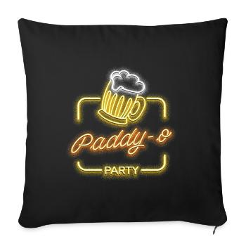 Paddy-o' Party St. Patrick's Day - Sofakissenbezug 45 x 45 cm - Schwarz - Vorne