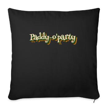 Paddy-o' Party Saint-Patrick - Housse de coussin décorative 45 x 45 cm - noir - Devant