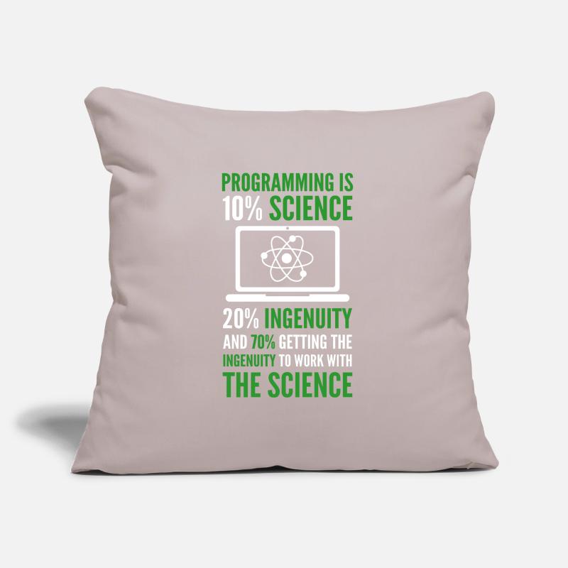 Programming is Science Computer Developer Coding Sofa pillowcase 17,3'' x 17,3'' (45 x 45 cm)