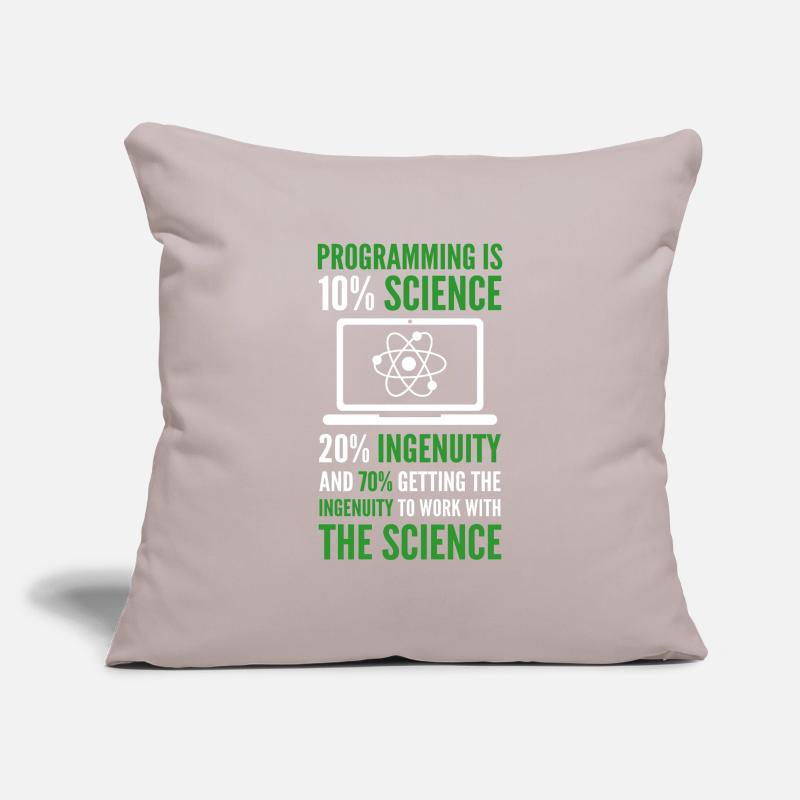 Programming is Science Computer Developer Coding Sofa pillowcase 17,3'' x 17,3'' (45 x 45 cm)