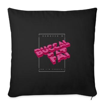J’ai enlevé ma graisse buccale maintenant je suis fabuleux - Housse de coussin décorative 45 x 45 cm - noir - Devant