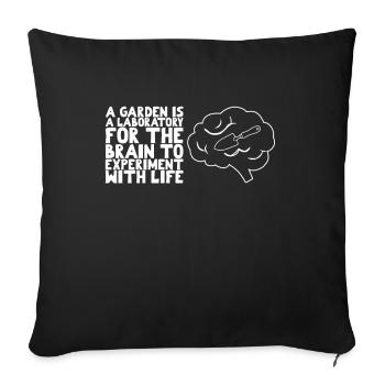 Inspirierende Gardner-sprüche - Sofakissenbezug 45 x 45 cm - Schwarz - Vorne