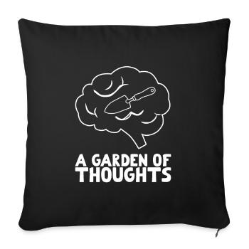 Inspirierende Gardner-sprüche - Sofakissenbezug 45 x 45 cm - Schwarz - Vorne