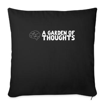 Paroles inspirantes de Gardner - Housse de coussin décorative 45 x 45 cm - noir - Devant