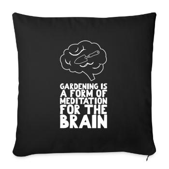 Inspirierende Gardner-sprüche - Sofakissenbezug 45 x 45 cm - Schwarz - Vorne