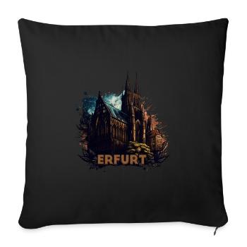 Erfurt - Sofa pillowcase 17,3'' x 17,3'' (45 x 45 cm) - black - Front