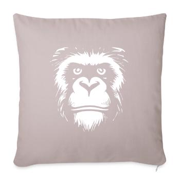 Shrovetide - Carnival - Costume - Saying - Monkey - Sofa pillowcase 17,3'' x 17,3'' (45 x 45 cm) - light taupe - Front