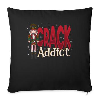 Ballet de l’escouade de Noël Crack Crack Casse-Noisette - Housse de coussin décorative 45 x 45 cm - noir - Devant