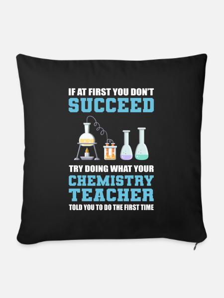 Chemistry Teacher Science Teacher - Sofakissenbezug 45 x 45 cm - Schwarz