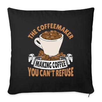 Barista Kaffee Espresso Koffein Coffee - Sofakissenbezug 45 x 45 cm - Schwarz - Vorne