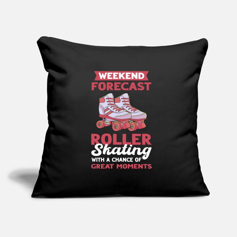 Roller Skating Roller Derby Roller Skating Roller Roller Housse de coussin décorative 45 x 45 cm