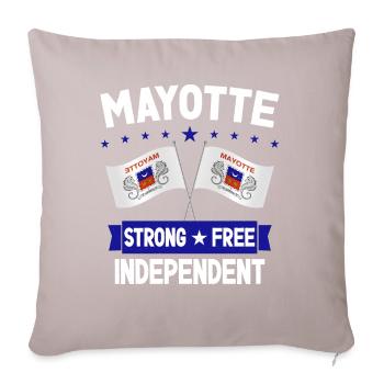 Mayotte - Sofa pillowcase 17,3'' x 17,3'' (45 x 45 cm) - light taupe - Front
