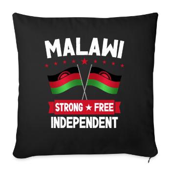 Malawi - Housse de coussin décorative 45 x 45 cm - noir - Devant