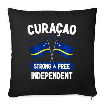 Curaçao - Housse de coussin décorative 45 x 45 cm - noir - Devant