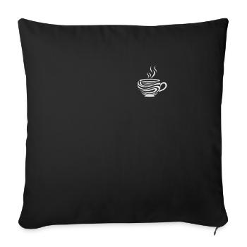 Coffee mug - simple design for - Sofa pillowcase 17,3'' x 17,3'' (45 x 45 cm) - black - Front