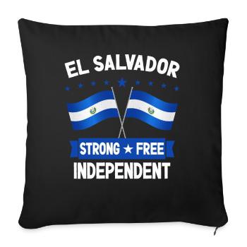 El Salvador - Sofakissenbezug 45 x 45 cm - Schwarz - Vorne