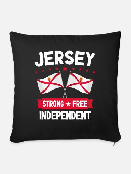 Jersey - Sofakissenbezug 45 x 45 cm - Schwarz