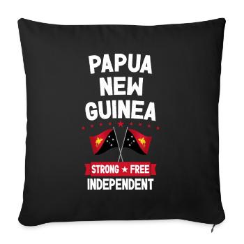 Papouasie-Nouvelle-Guinée - Housse de coussin décorative 45 x 45 cm - noir - Devant
