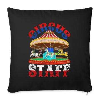 Circus Artist Carousel Gift Circus - Sofa pillowcase 17,3'' x 17,3'' (45 x 45 cm) - black - Front